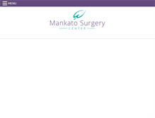 Tablet Screenshot of mankatosurgerycenter.com